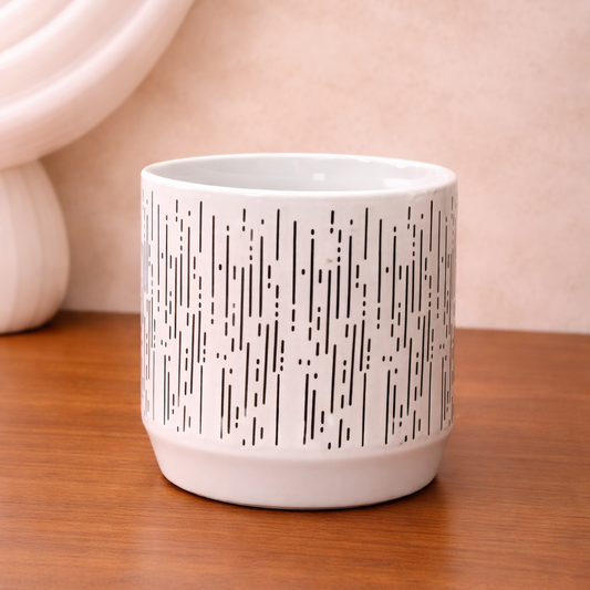 Linea White Planter