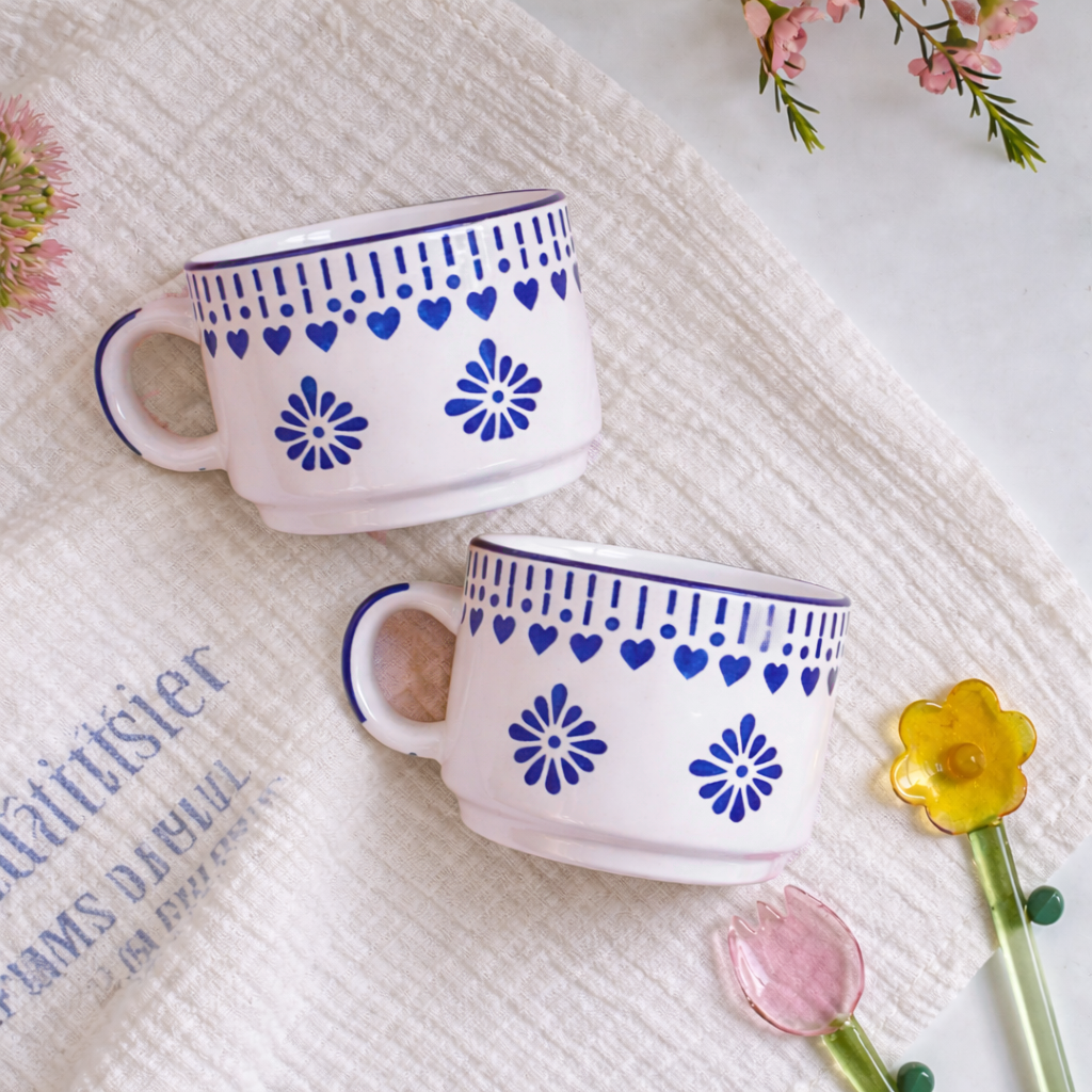 Veloura Blue Pottery Tea Set