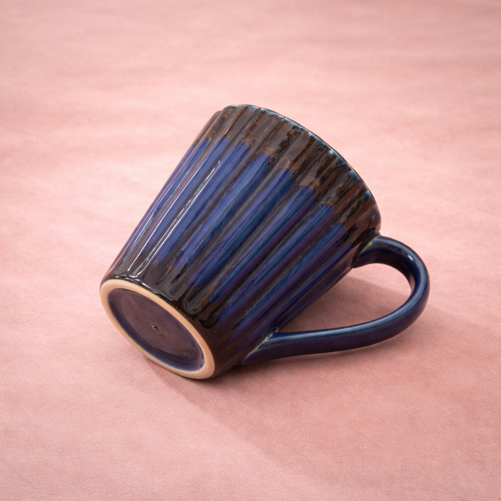 Midnight Rib Ceramic Mug