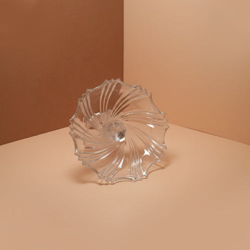 Crystal Wave Pedestal Platter