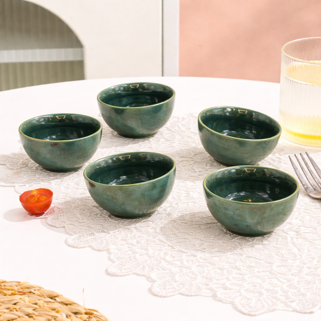 Green Dawn Stoneware Bowl