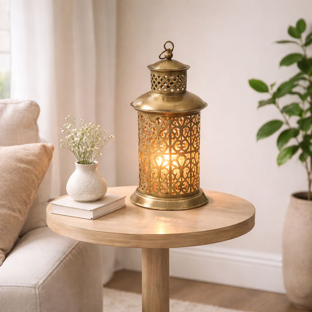 Antique Glow Metal Lantern