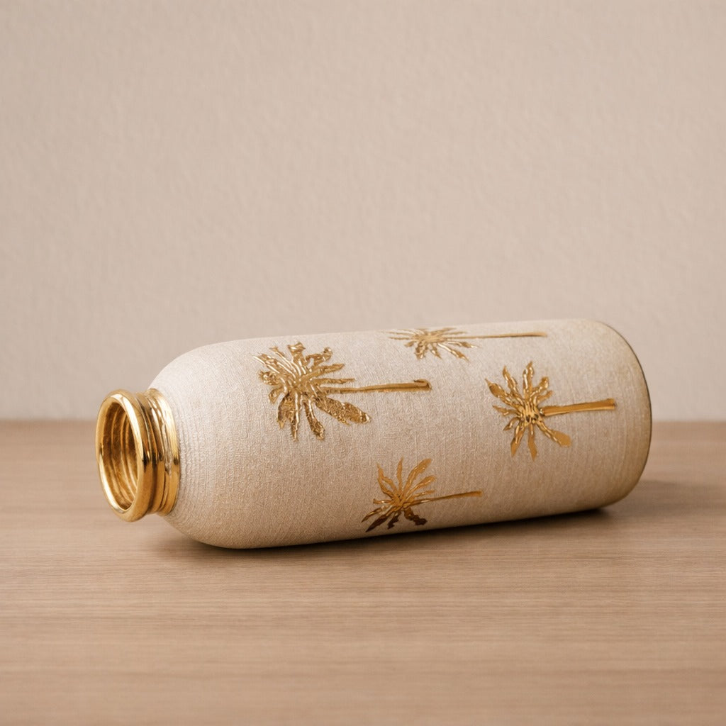 Golden Palm Vase