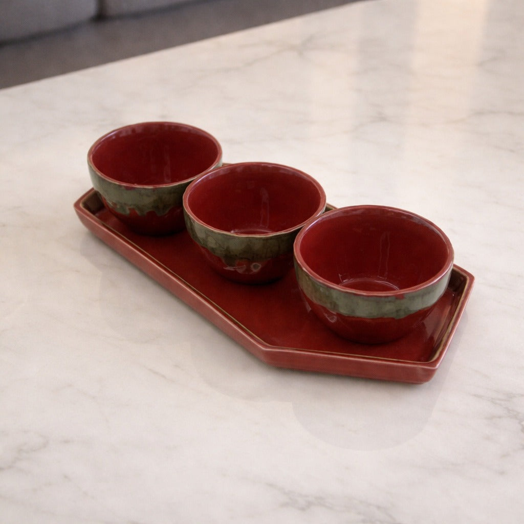 Lava Glaze Artisan Bowl & Tray Collection
