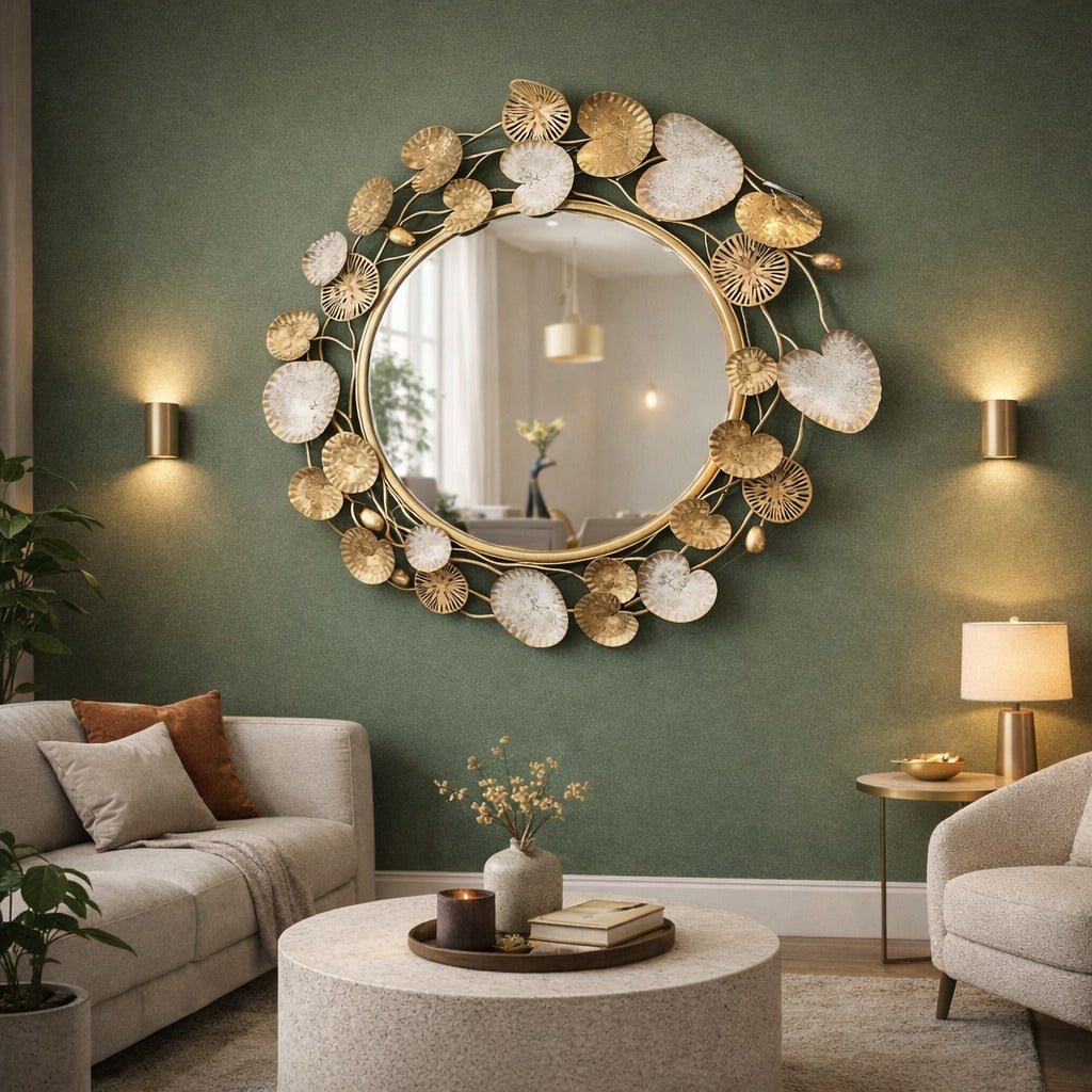 Botanical Halo Mirror