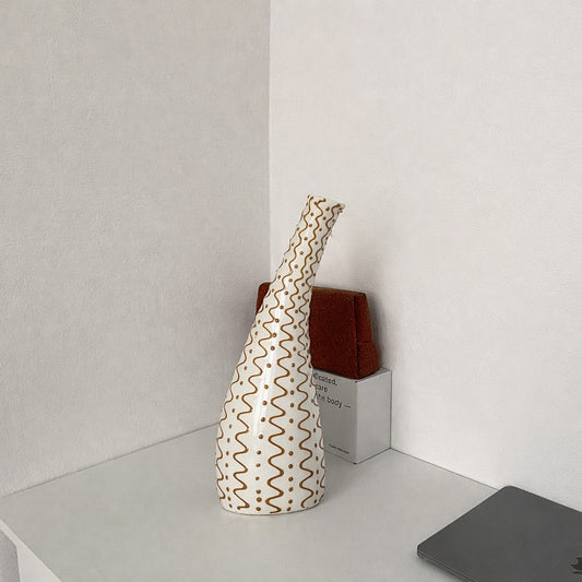 Golden Serpentine Vase