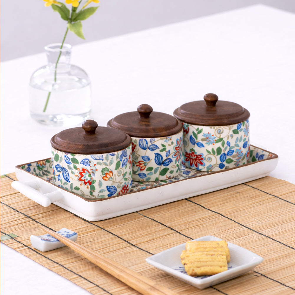 FloraCraft Ceramic Storage Jar Set