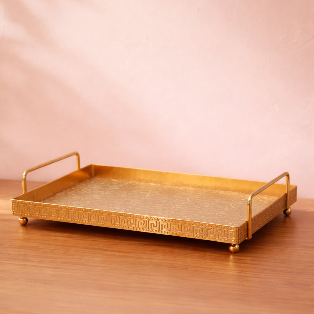 Gold Line Serving Tray