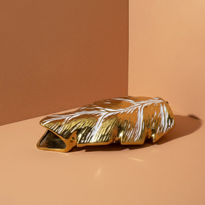 Gold Leaf Ceramic Decorative Vase