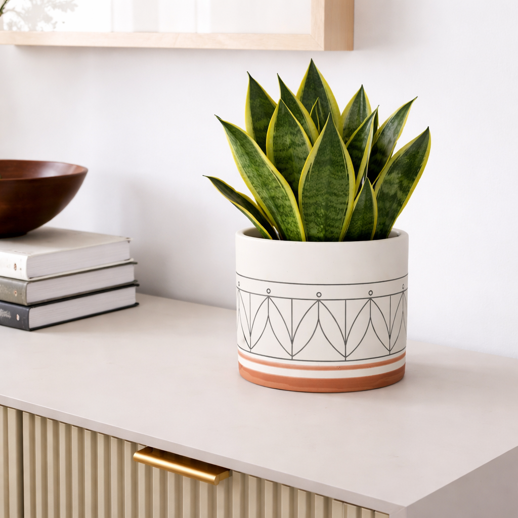 Terra Cotta Trim Vase