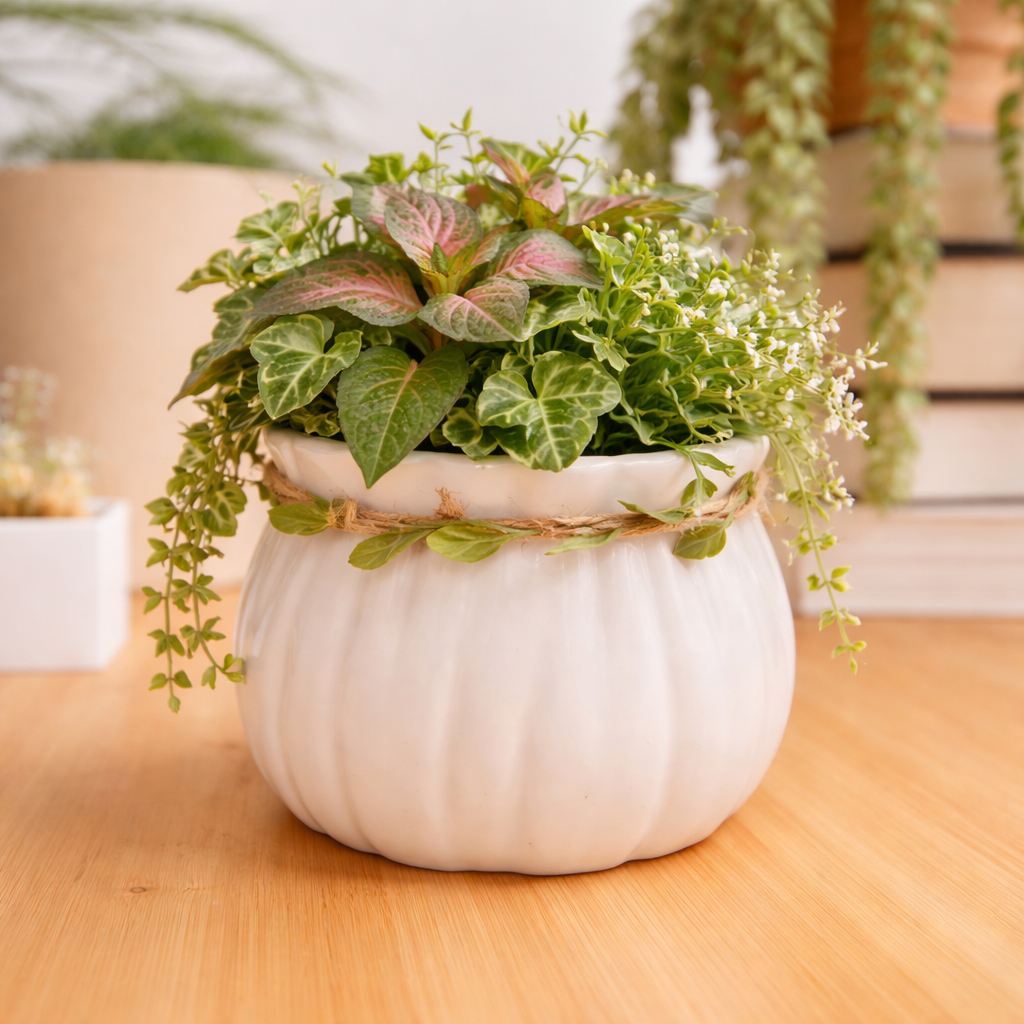 Botanic Knot Ceramic Planter
