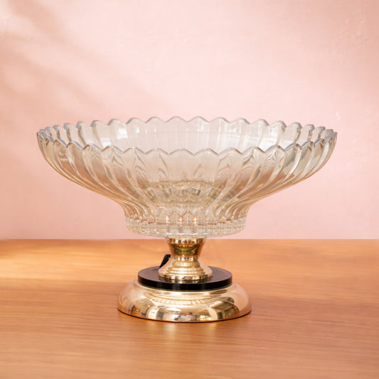 Aurora Crystal Pedestal Bowl