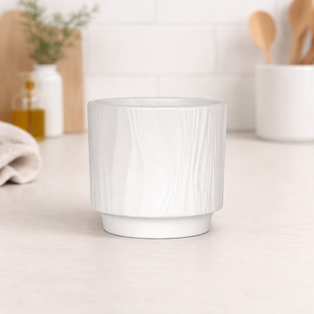 Pure Ridge Ceramic Planter