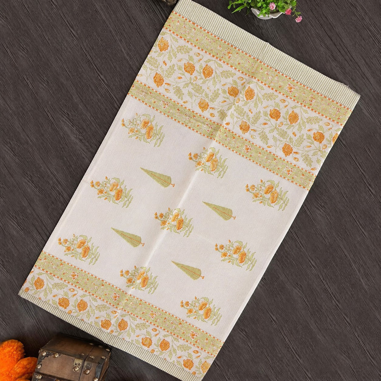 Fresh Marigold- Waffle Towel