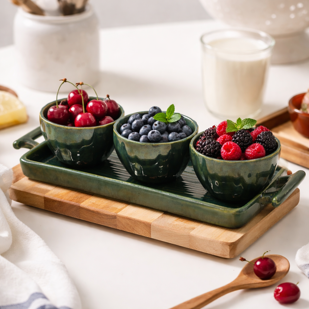 Forest Glaze Serving Set