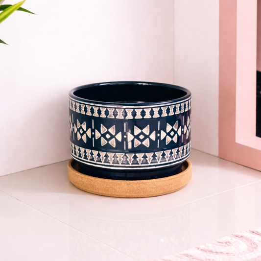 Indigo Tribal Planter