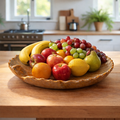 Harvest Ripple Ceramic Platter