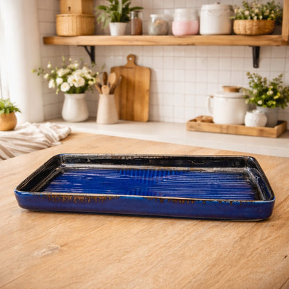 Blue Horizon Rectangular Tray