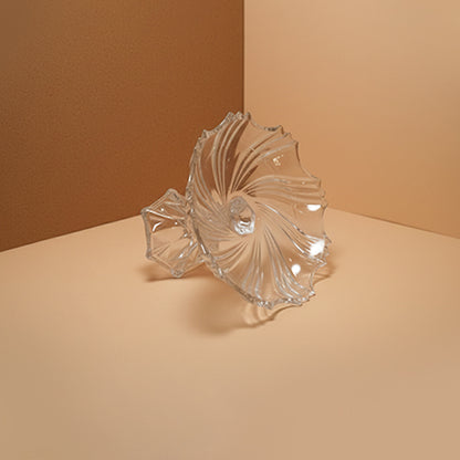 Crystal Wave Pedestal Platter