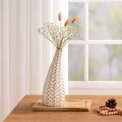 Golden Serpentine Vase