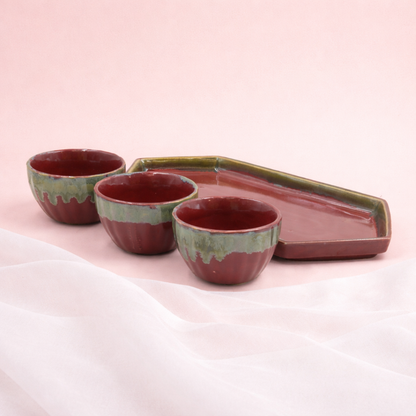 Lava Glaze Artisan Bowl & Tray Collection