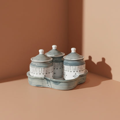 Set of 4 Blue Haze Harmony Jar