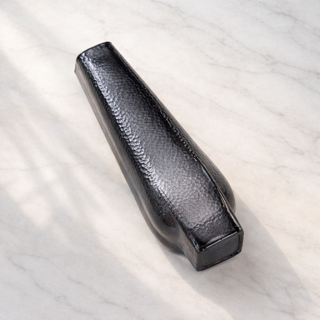 Charcoal Glass Vase