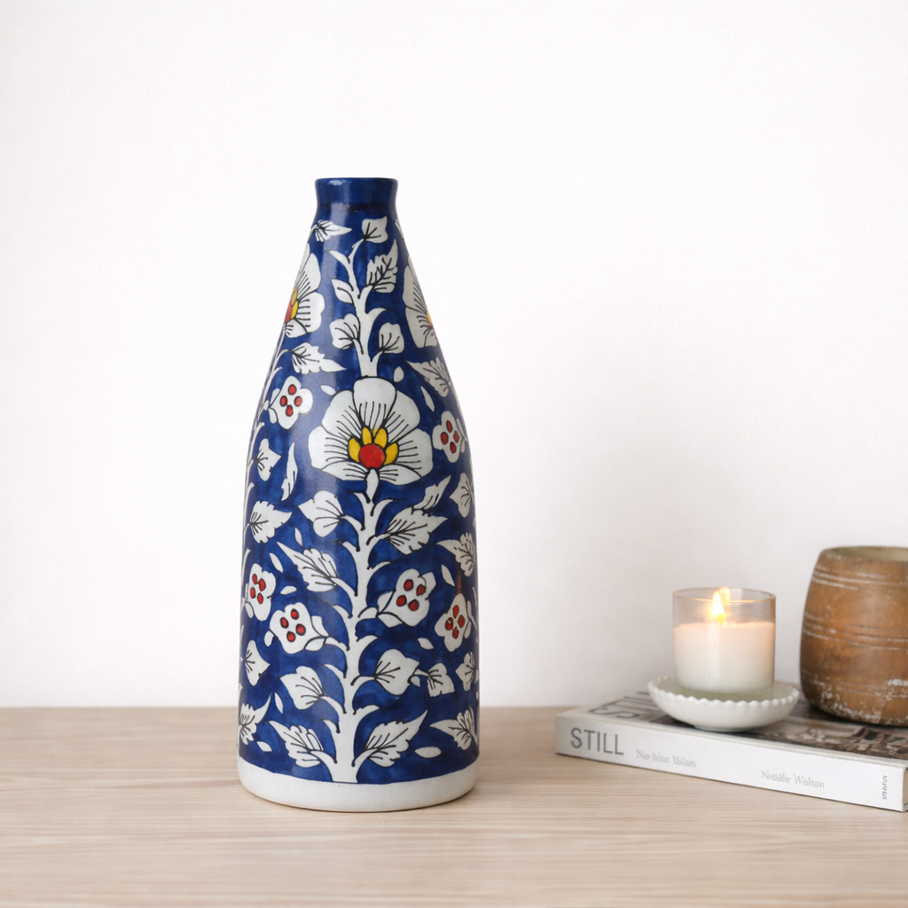 BLUE CERAMIC VASE