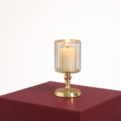 Aurelia Glow Pedestal Candle Holder