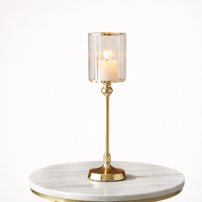 Aurum Crest Tall Candle Stand