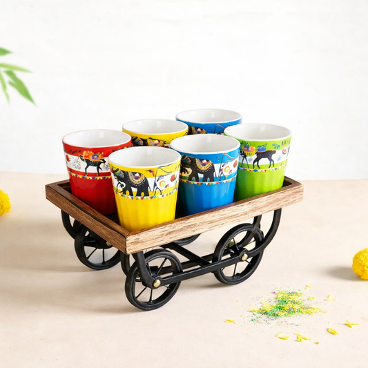 Festive Indian Artware Cups