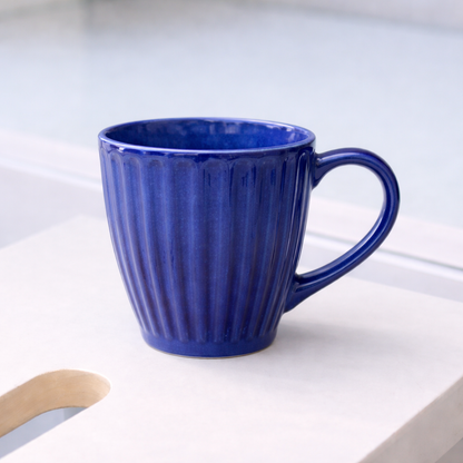 Velvet Blue Ceramic Coffee Mug
