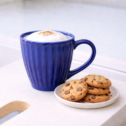 Velvet Blue Ceramic Coffee Mug