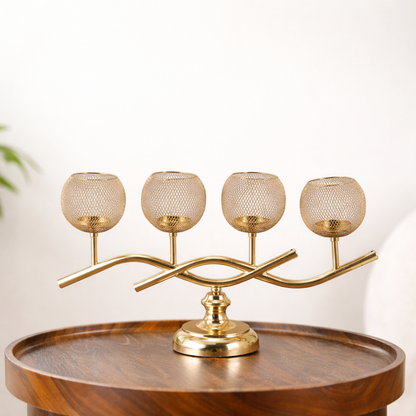 Aurex Wave Quad Tealight Holder