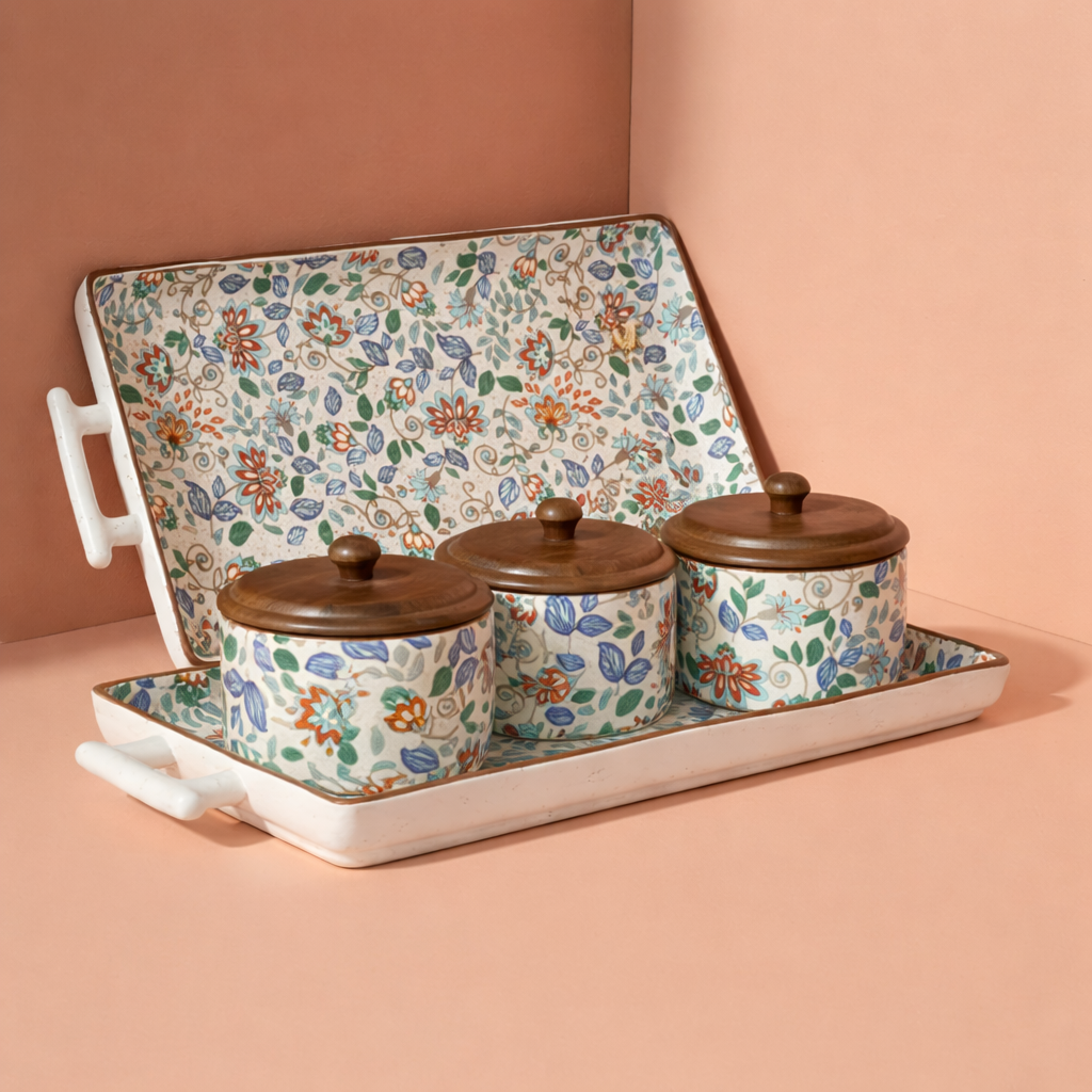 FloraCraft Ceramic Storage Jar Set
