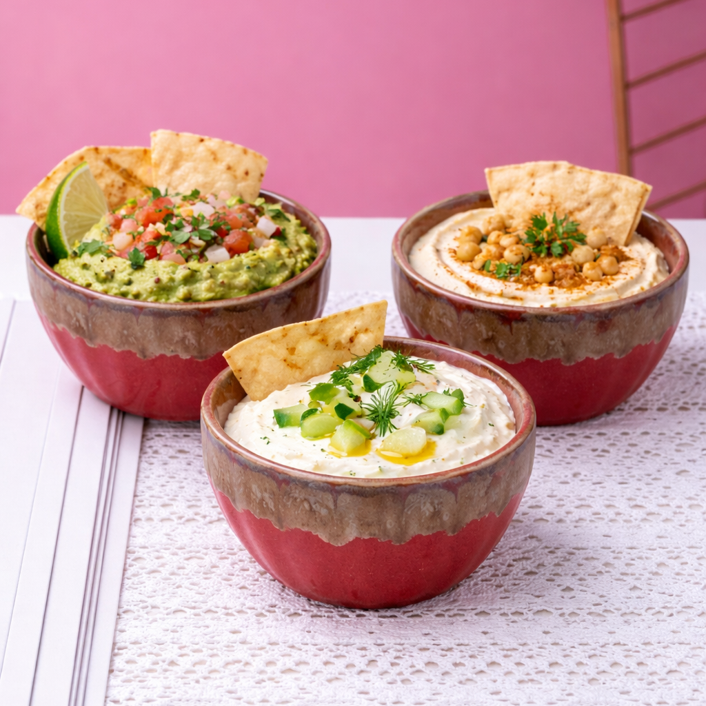 Crimson Dip Ceramic Bowl