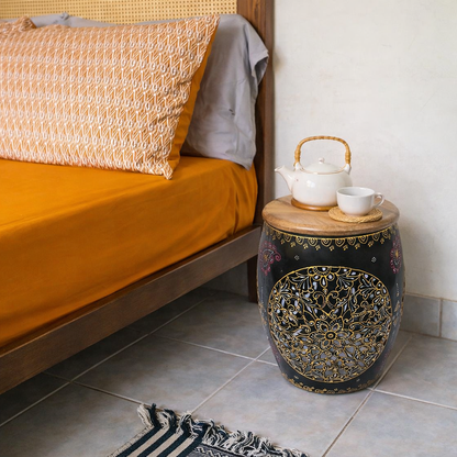 Royal Mandala Accent Stool