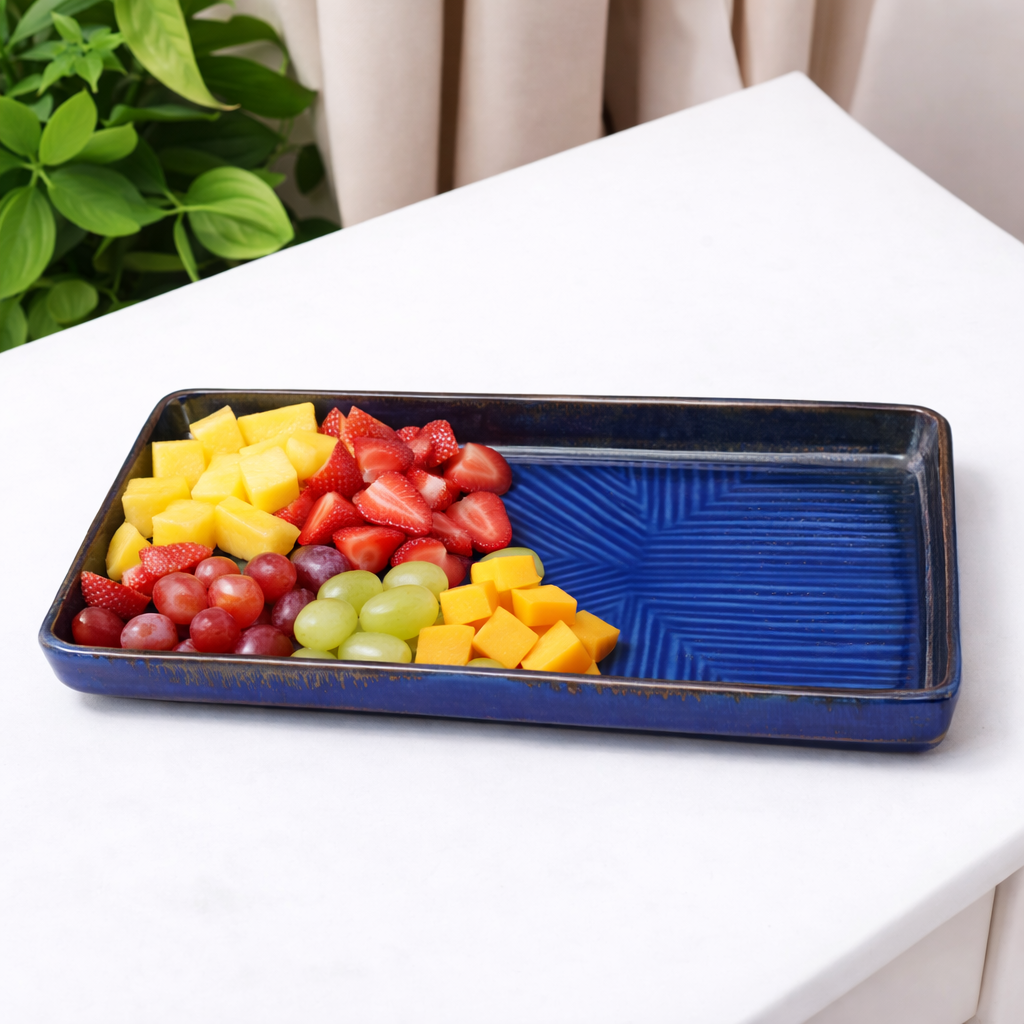 Blue Horizon Rectangular Tray