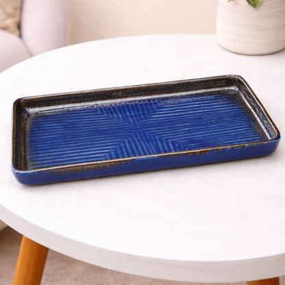 Blue Horizon Rectangular Tray