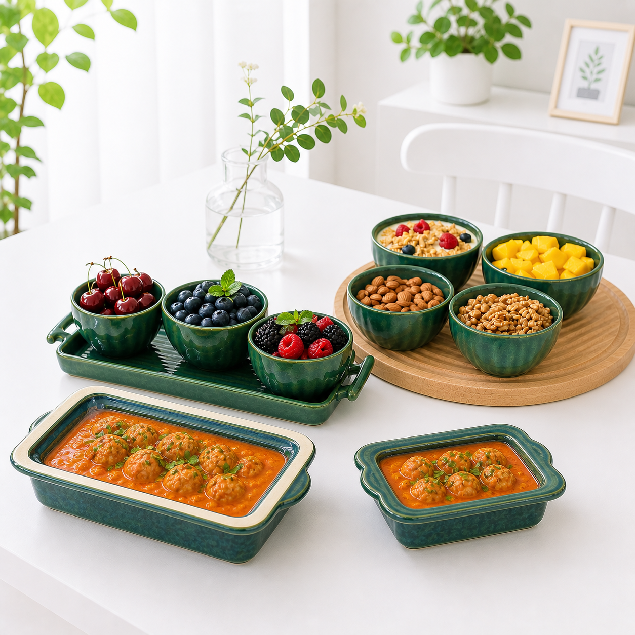 Emerald Feast Serveware Collection