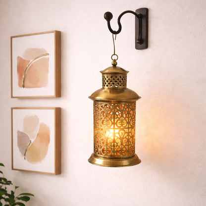 Antique Glow Metal Lantern
