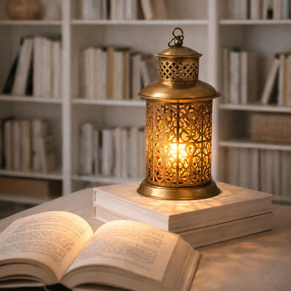 Antique Glow Metal Lantern
