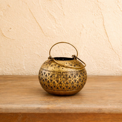 Gilded Lattice Lantern