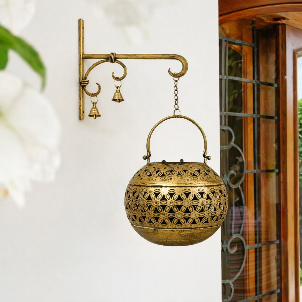 Gilded Lattice Lantern