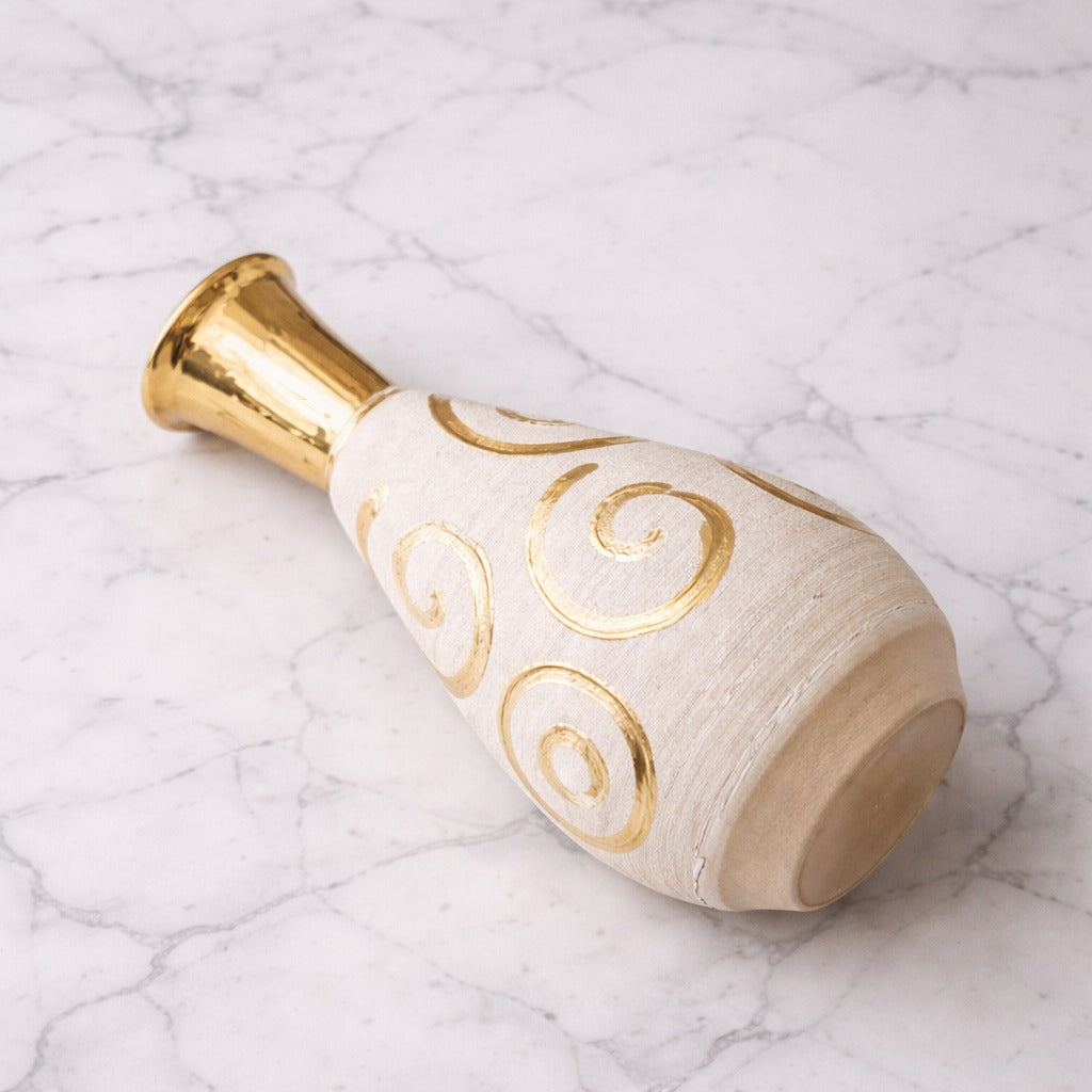Golden Spiral Luxe Vase