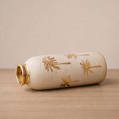 Golden Palm Vase