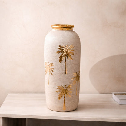 Golden Palm Vase