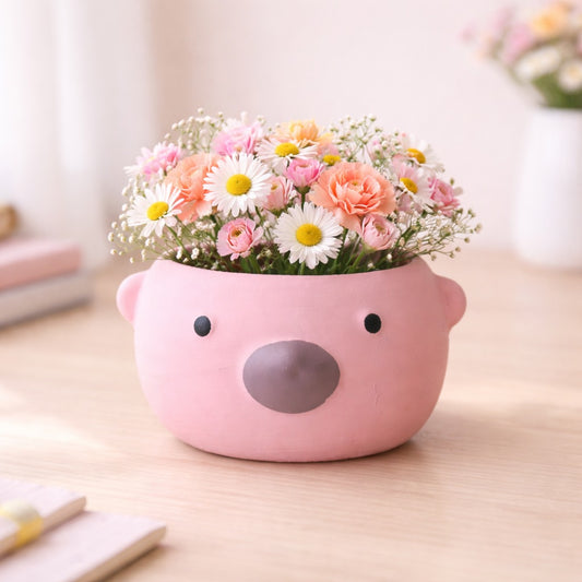 Pink Snuggle Planter