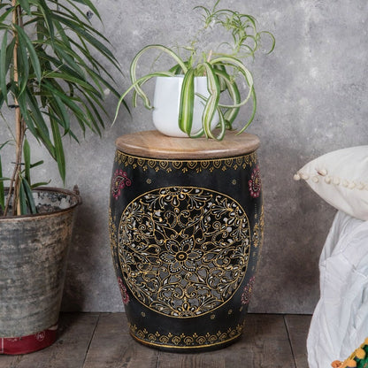 Royal Mandala Accent Stool