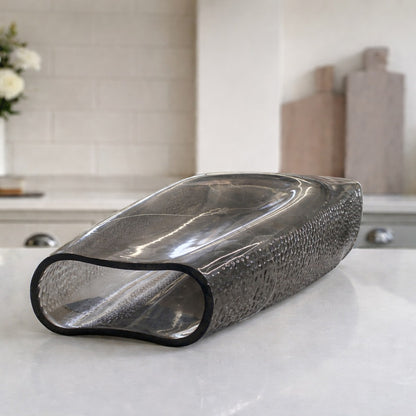 Charcoal Glass Vase
